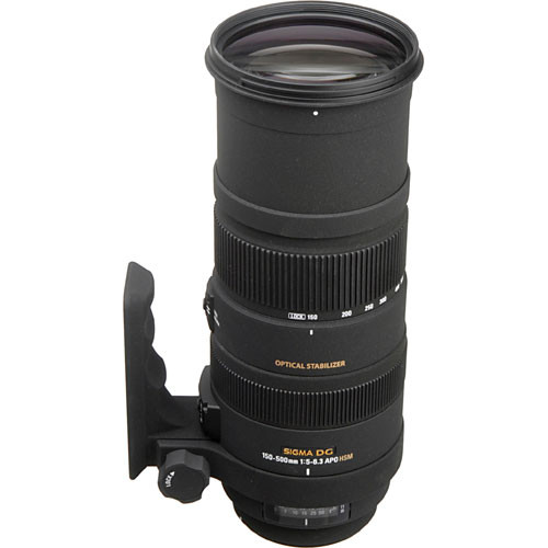 SIGMA 150-500MM F/5-6.3 DG OS HSM APO AUTOFOCUS LENS FOR CANON EOS